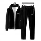 jogging armani pour homme suits ea7 hoodie black velvet